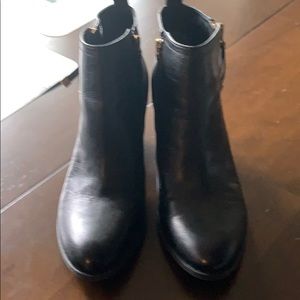 Franco Sarto black ankle boots. Size 9.5 Medium